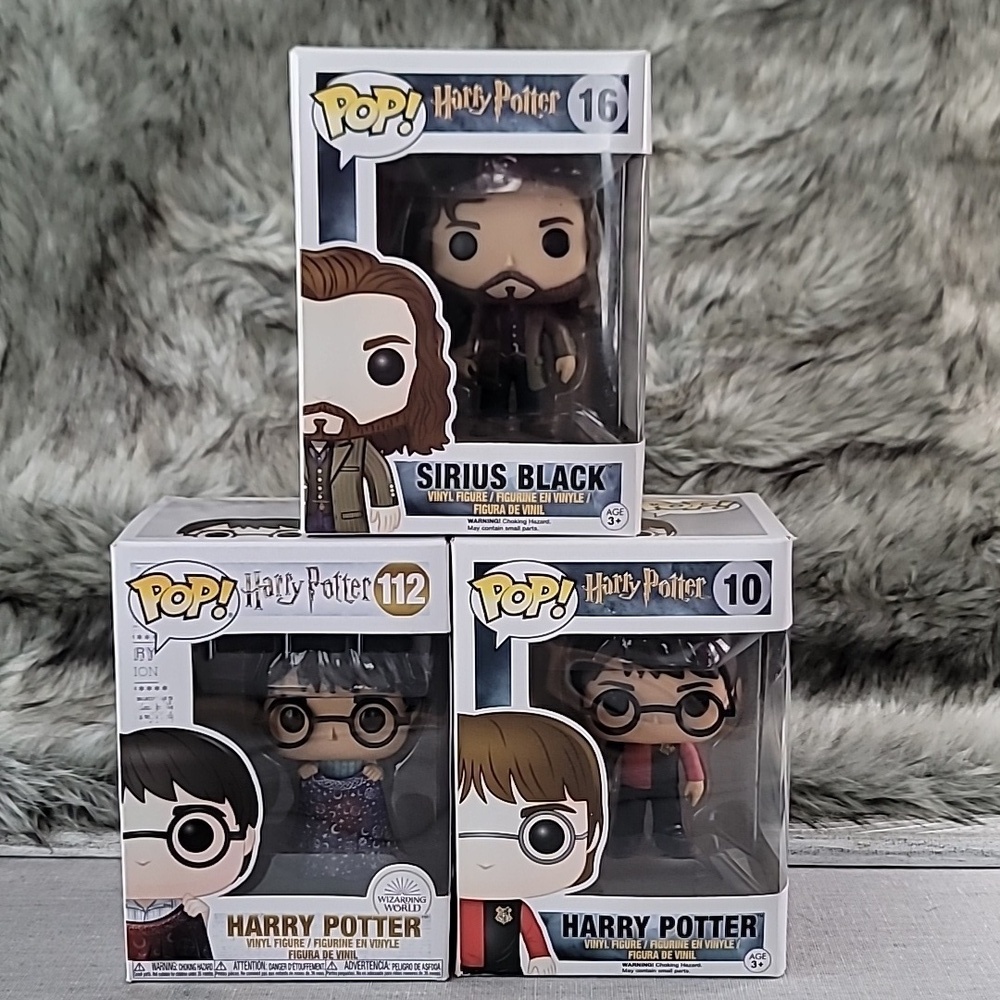 Funko Pop Sirius Black #16 and Harry Potter #112 NWT And Harry Potter #10